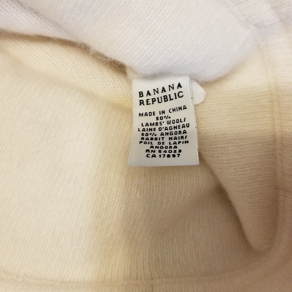 Creamy white wool bucket hat banan republic - Picture 5 of 6